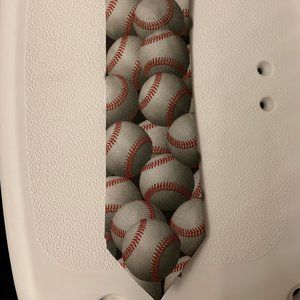 Mens Baseball Theme Tie